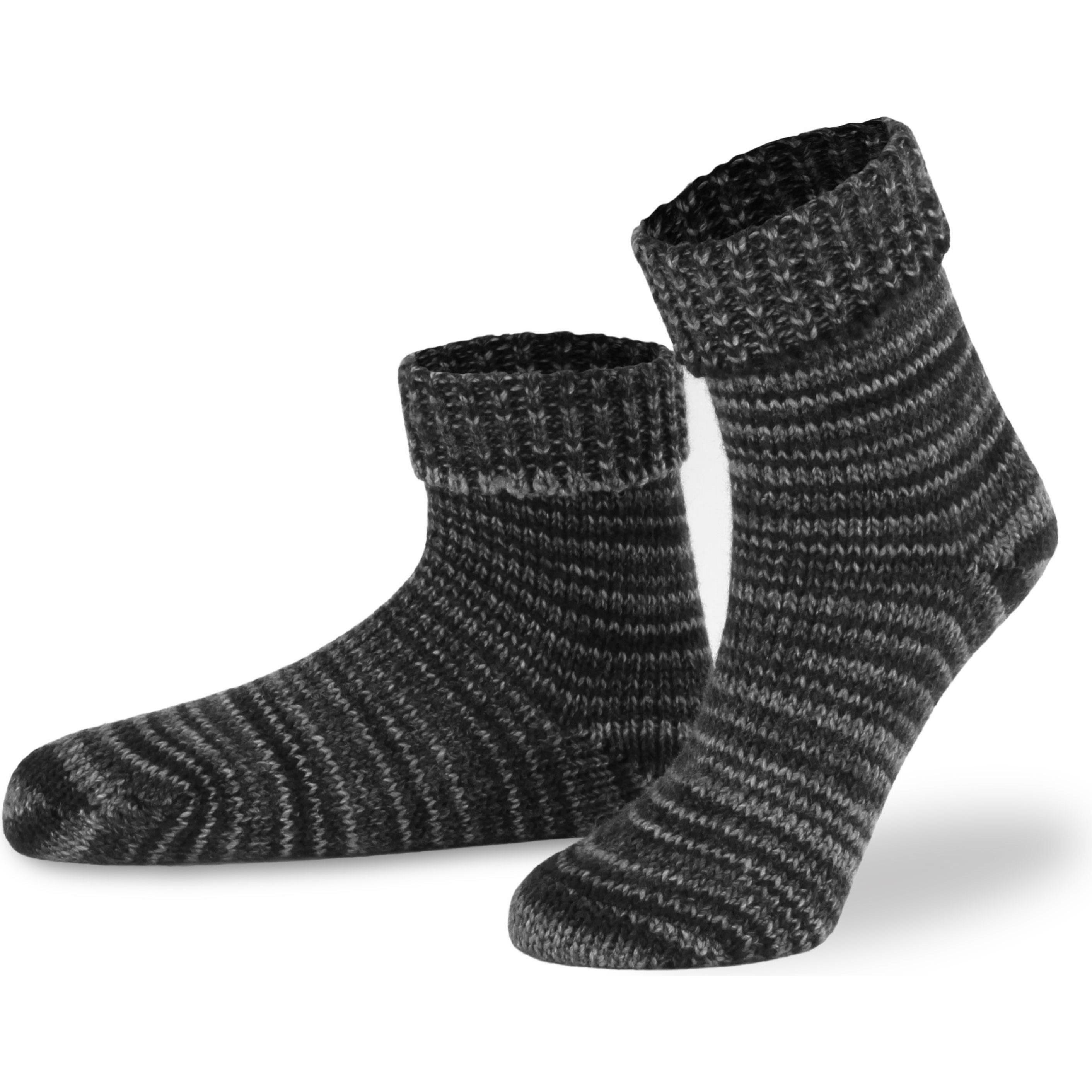 Normani, Herren, Socken, 2 Paar Skandinavische Wollsocken mit Umschlag, Grau, (2er Pack, 35 - 38)