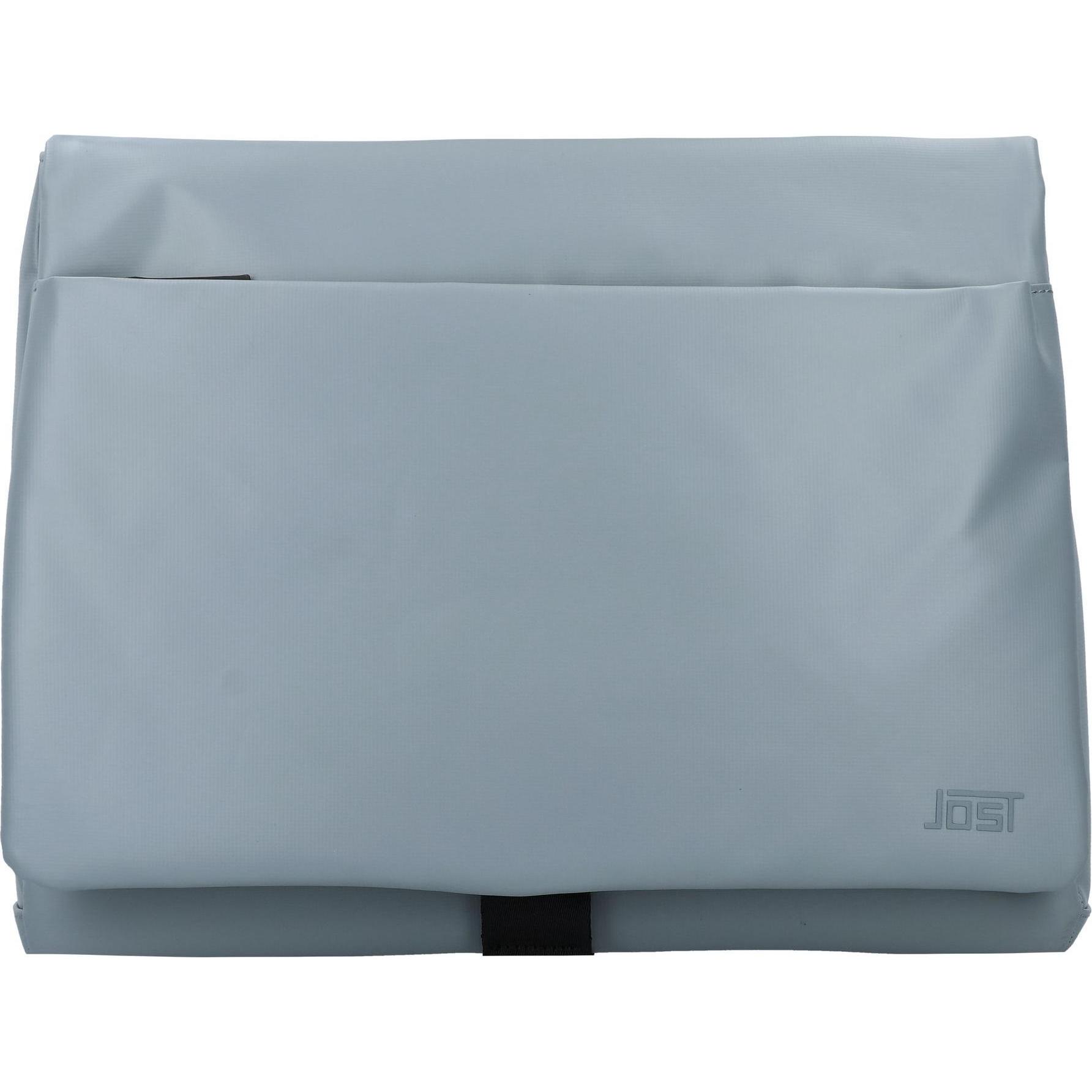 Jost, Handtasche, Tolja Messenger 38 cm Laptopfach, Grau