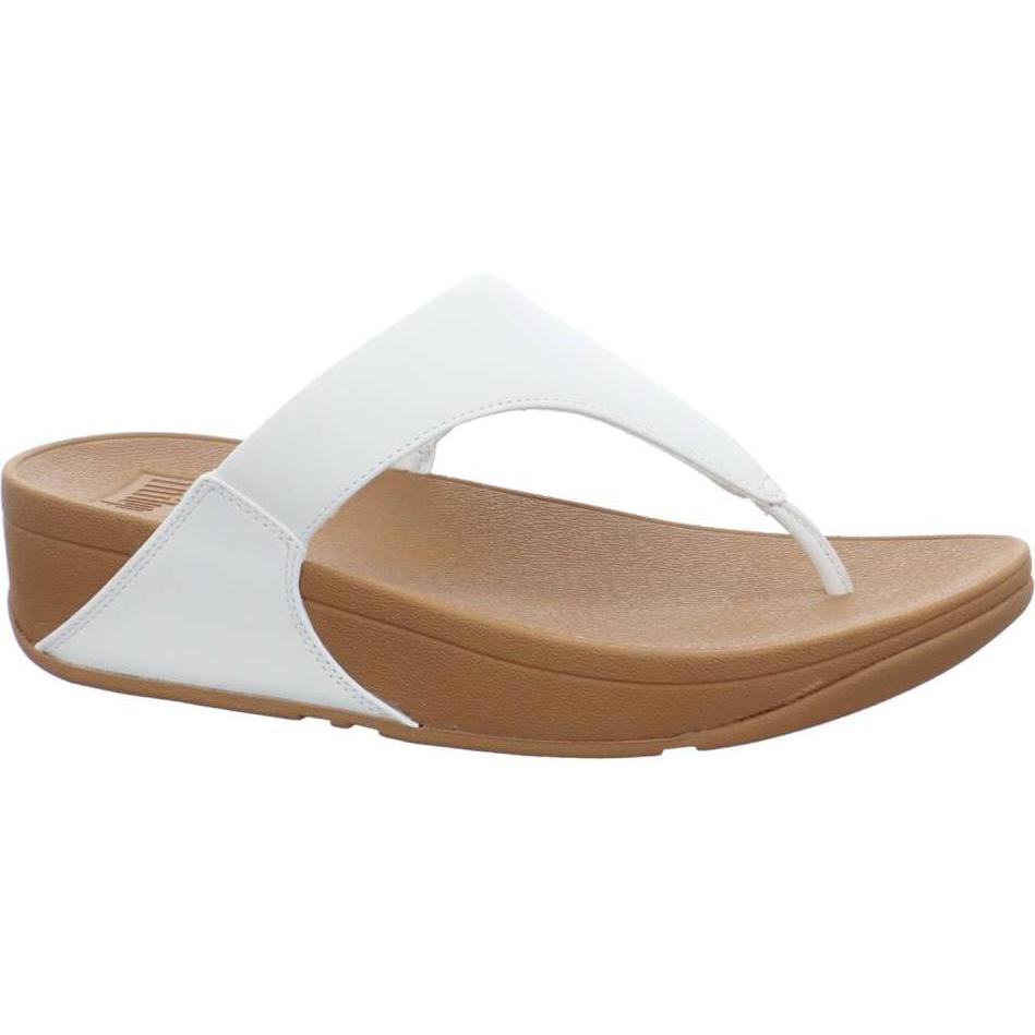 Fitflop, Damen, Flip-Flop, Lulu Leather Toepost, Weiss, (37)