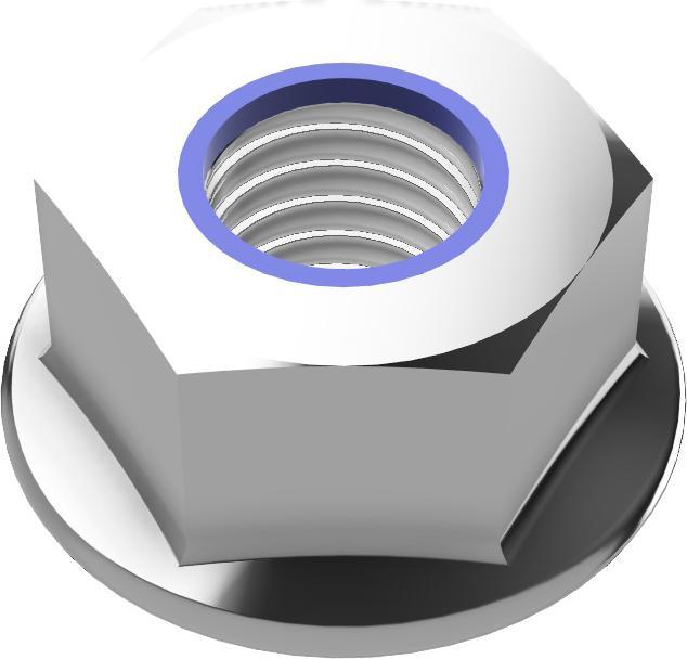 Actual product image Offgridtec Self-locking flange nut with locking teeth DIN6926 A2 V2A stainless steel 25 pcs. M4 (M6, M8, M5, M4, M10, M3, M12)