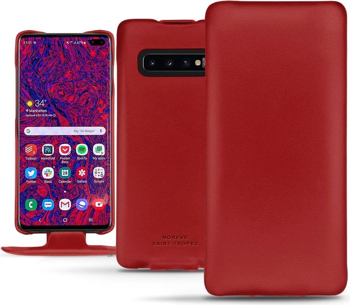 Immagine prodotto Noreve Cover in pelle verticale (Samsung Galaxy S10+)