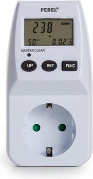 Produktbild Perel ENERGIEKOSTEN-MESSGERÄT - 230 V - 16 A - SCHUTZKONTAKT (DEUTSCHES SYSTEM)