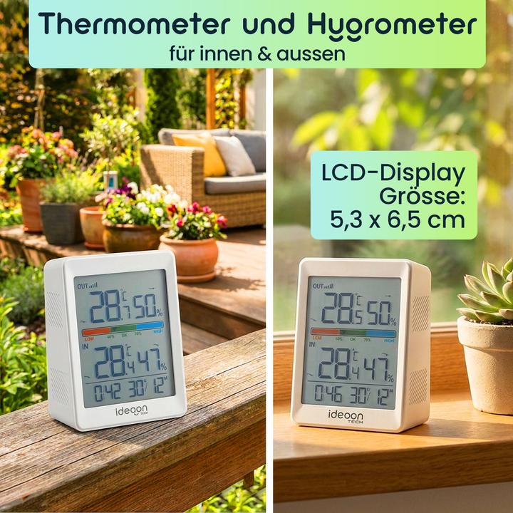 Immagine prodotto Ideoon Thermometer und Hygrometer