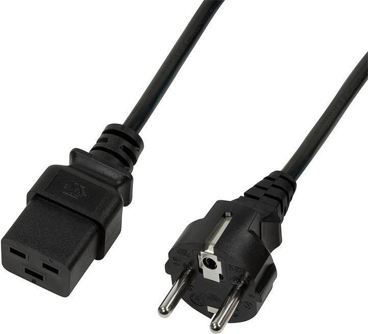 LogiLink Cordon d'alimentation CEE 7/7-IEC C19 noir 1.80m (1.80 m)
