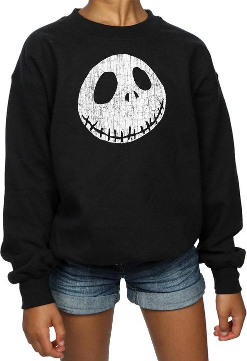 Produktbild Disney Nightmare Before Christmas Jack Cracked Face Sweatshirt Mädchen (128)