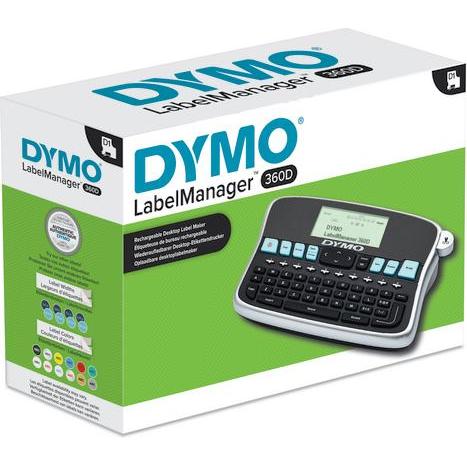 Thumbnail - Dymo Labelmanager 360d Qwerty, Etikettendrucker, Schwarz, Silber