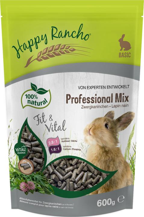 Produktbild Happy Rancho Professional Mix Zwergkaninchenfutter (0.60 kg, 1 x)
