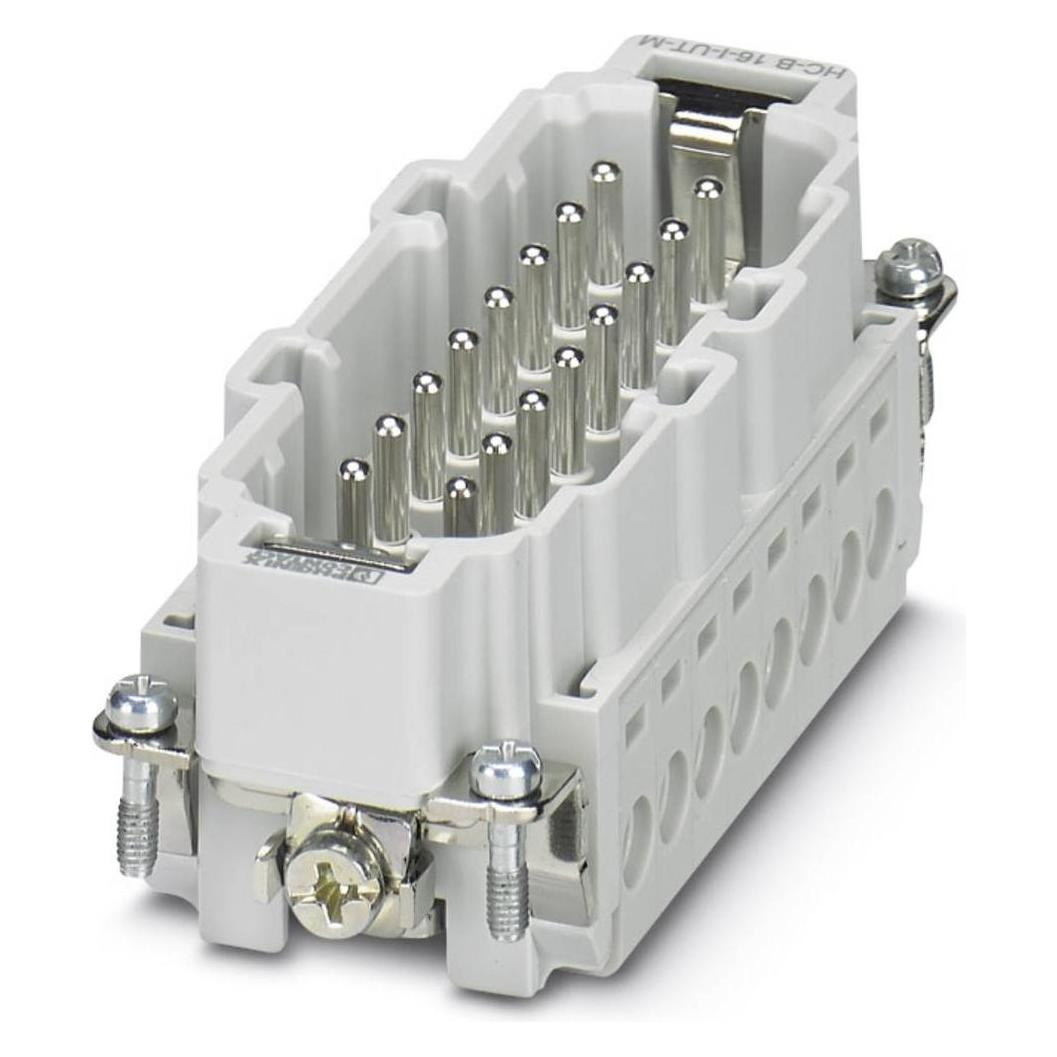Phoenix Contact Stekker Pin Insert B16 16P Schroef, Kabels + Stekkers, Grijs