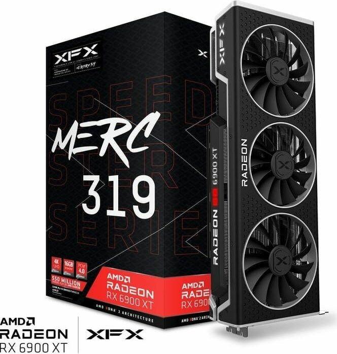 Actual product image XFX AMD Radeon Speedster Merc 319 RX 6900 XT Black Gaming (16 GB)