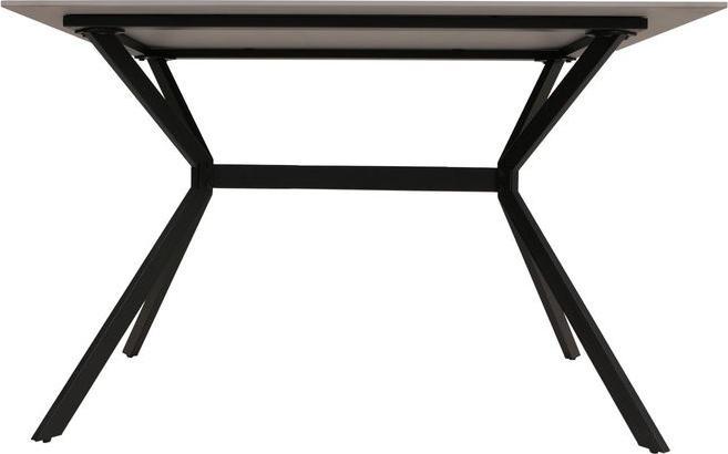 Image du produit Mendler Esszimmertisch HWC-O58, Sinterstein Metall, Marmor-Optik 120cm – grau