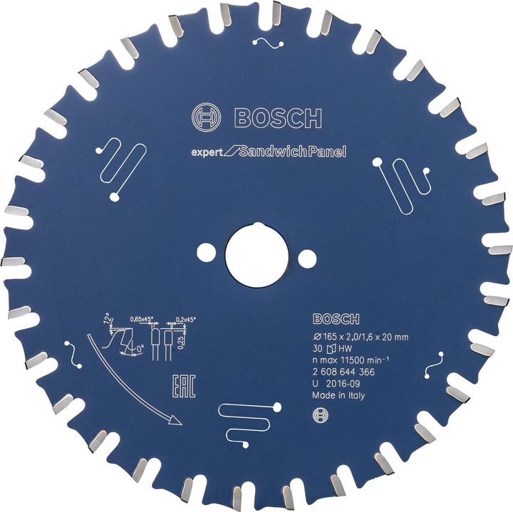 Bosch Professional Zubehör Circular saw blade EX SH H 165x20-