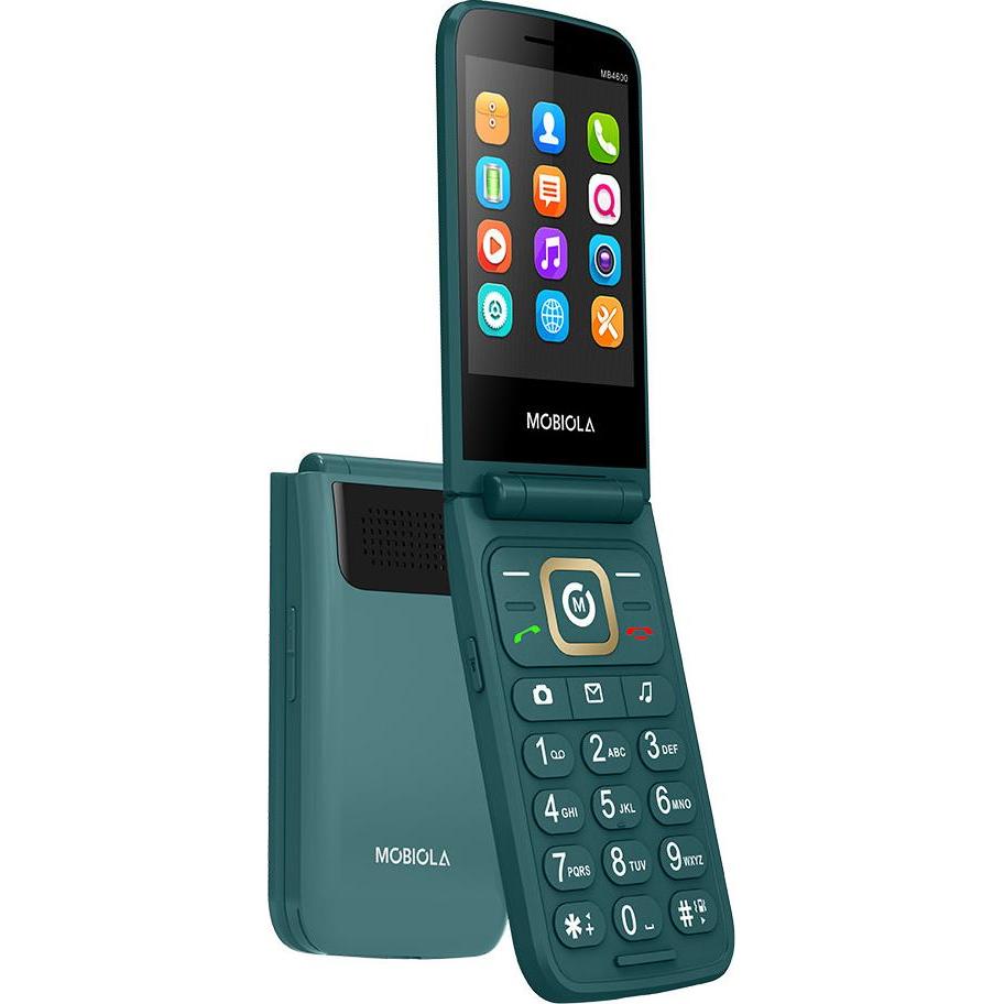 Mobiola Gsm-Telefon Flip Grünes Telefon Für Senioren Mb4600 4g, Cellulare con tasti, Verde