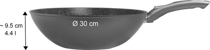 Produktbild Stoneline Gourmundo Wok 30 cm, Made in Germany (Wok Pfanne, Aluminium)