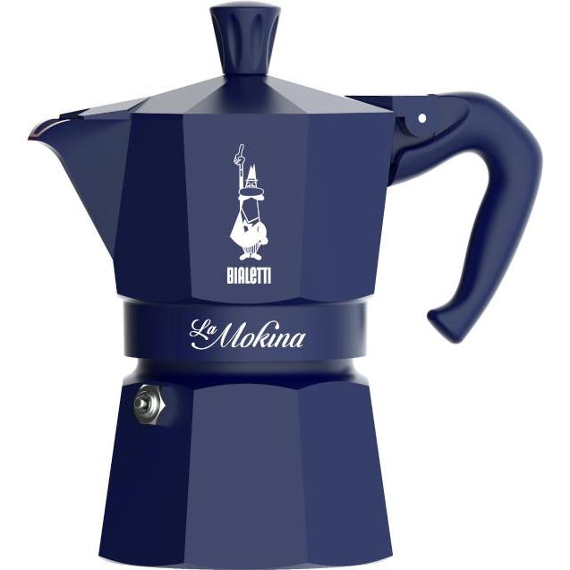 Bialetti Blu La Mokina, Caffettiera Moka,