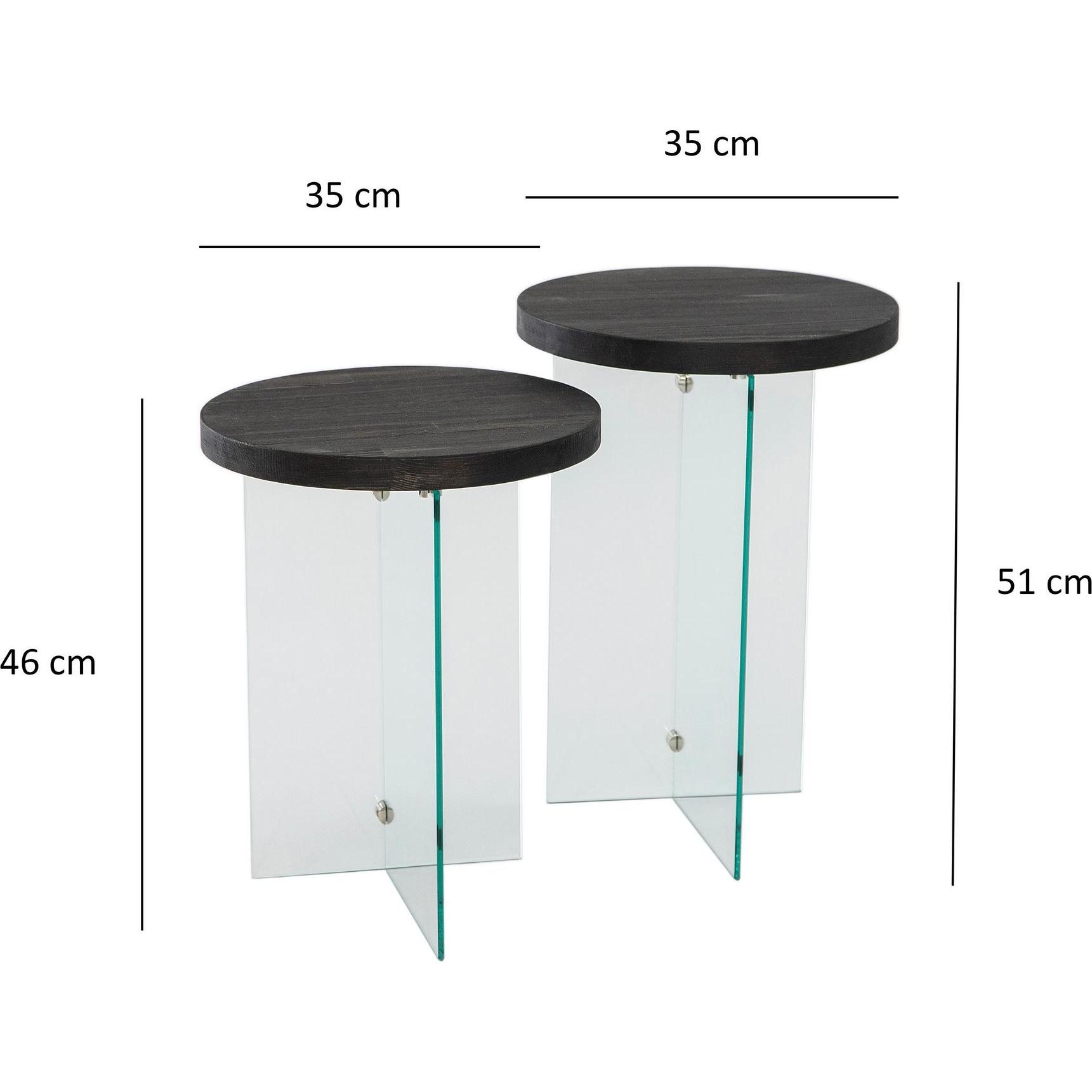 Thumbnail - Skye Decor, Couchtisch + Beistelltisch, Serenity (35 x 51 x 51 cm)