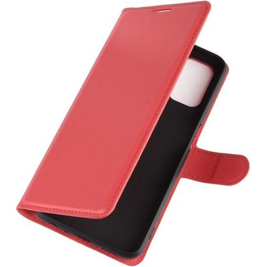 Thumbnail - MU Classic Litchi Leder Bookcover Series (Oppo A52), Smartphone Hülle, Rot