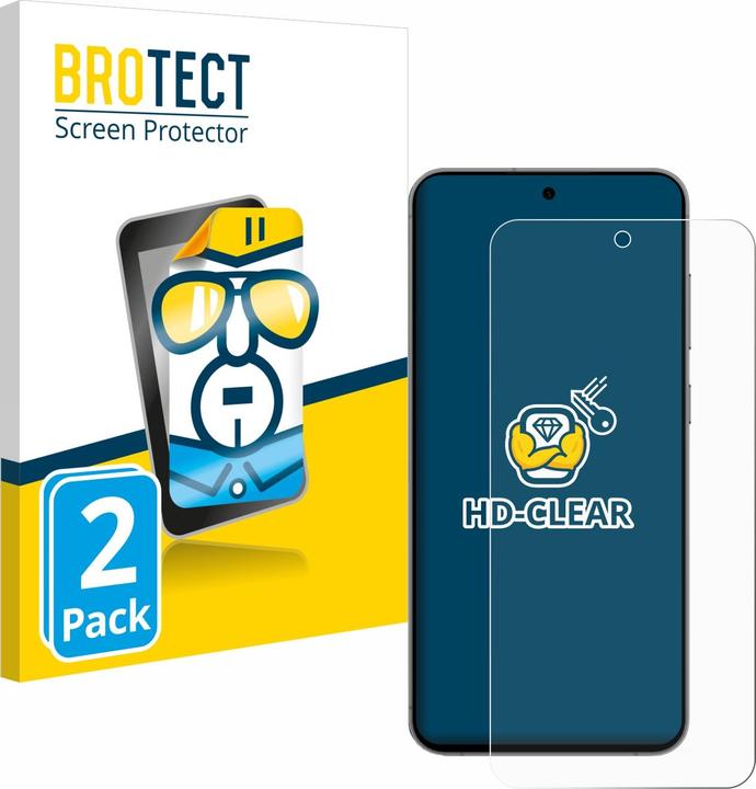 Produktbild BROTECT Schutzfolie Displayschutz Displayschutzfolie Folie Klar Transparent (2 Stück, Samsung Galaxy S24 FE)