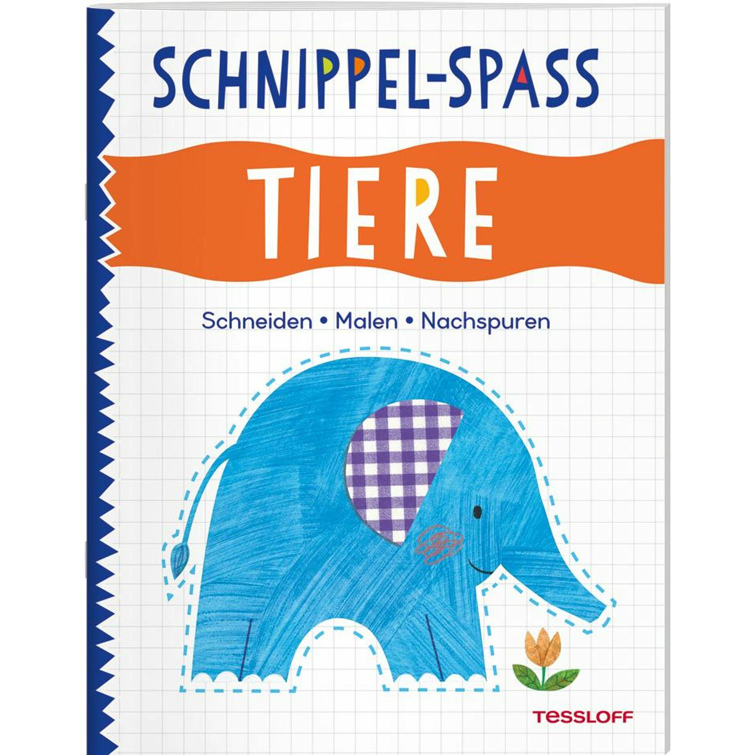 Thumbnail - Tessloff Schnippel-Spass. Tiere. Schneiden - Malen - Nachspuren