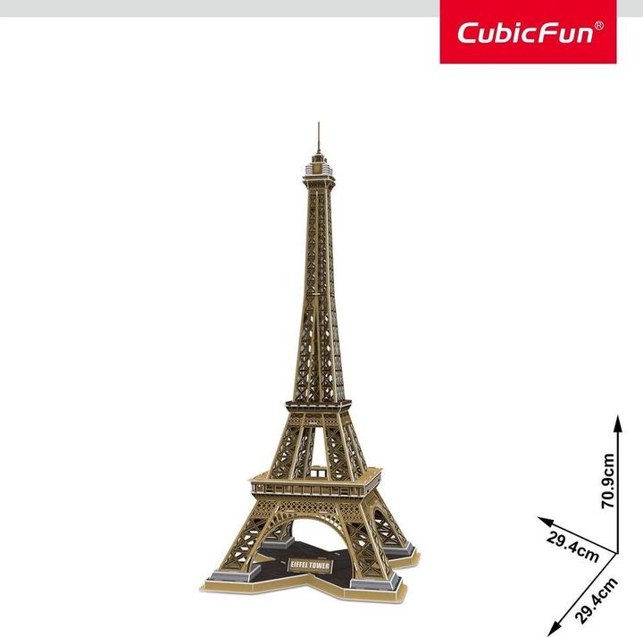 Productafbeelding Cubicfun Eiffeltoren 3D Puzzel 80 Stuk(ken) Gebouwen (80 onderdelen)