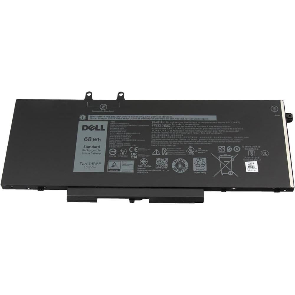 Dell 68Wh Lithium-Ion battery for (4 cubicoli), Batteria per notebook, Nero