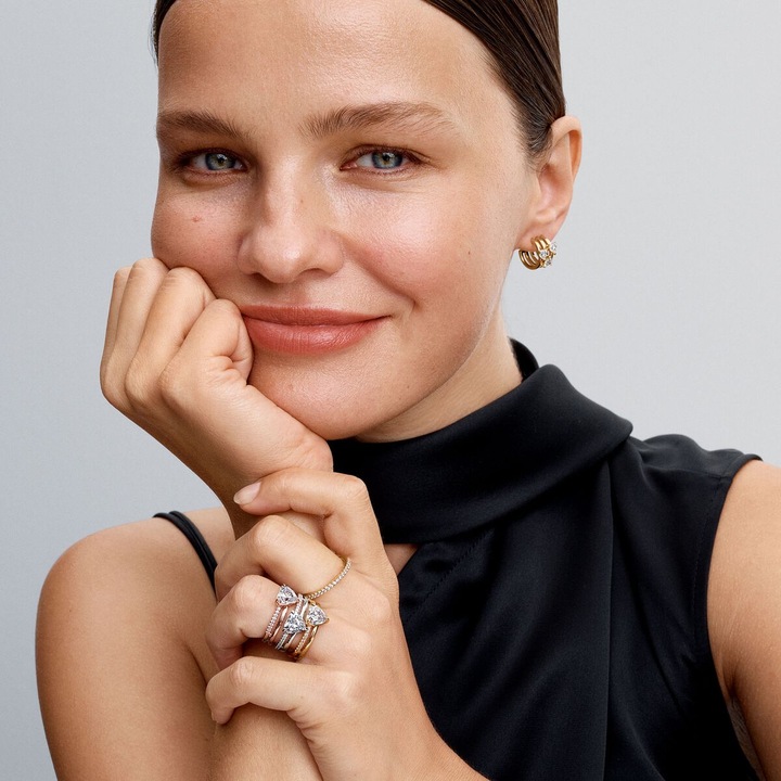 Immagine prodotto Pandora Doppelband Herz Ring (60)