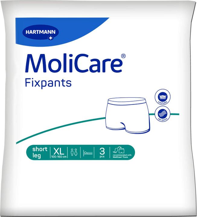 Hartmann MoliCare Fixpants XL short leg fixation trousers for incontinence pads, 3 pcs. fixation trousers