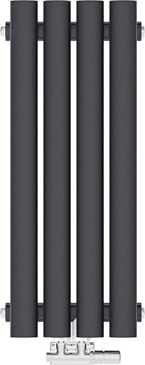 Produktbild Emke Heizkörper, Ovaler Heizkörper, Anthrazit 60x24cm 177W Einlagig (177 W)