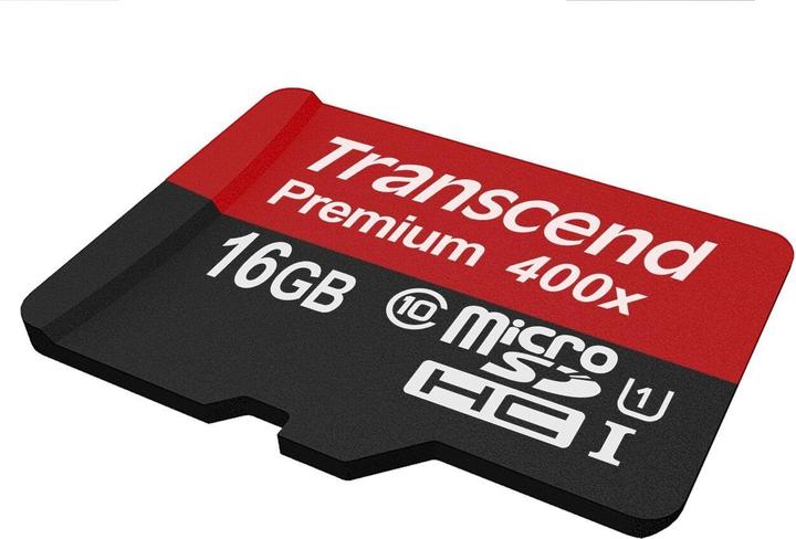 Productafbeelding Transcend 16GB MICROSDHC KLASSE 10 UHS-I (16 GB, microSDHC, U1, UHS-I)