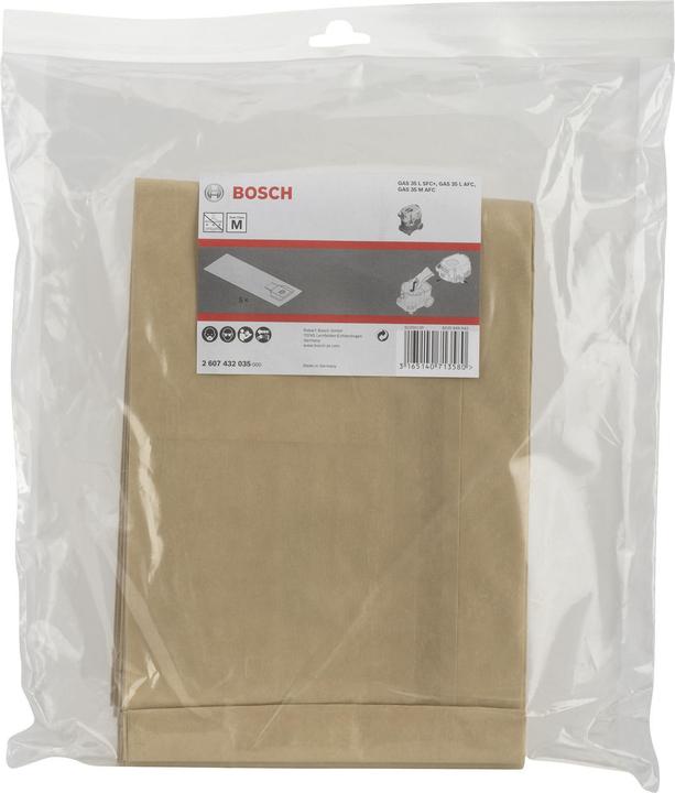 Produktbild Bosch Professional Zubehör Papierfilterbeutel für GAS 35 L AFC GL SFC+ GAS 35 M AFC