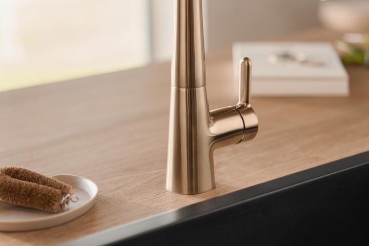 Actual product image Hansa DESIGNO Style kitchen mixer tap, free-standing, 219mm projection, 5101228381
