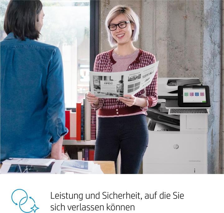 Image du produit HP LaserJet Enterprise Flow MFP M635z - Imprimante multifonction - Noir et blanc - laser - 216 x (Laser, Noir et blanc)