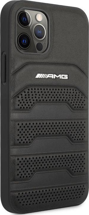 Image du produit Mercedes AMG AMHCP12MGSEBK iPhone 12/12 Pro 6,1" czarny/black hardcase Leather Debossed Lines (Apple iPhone 12)