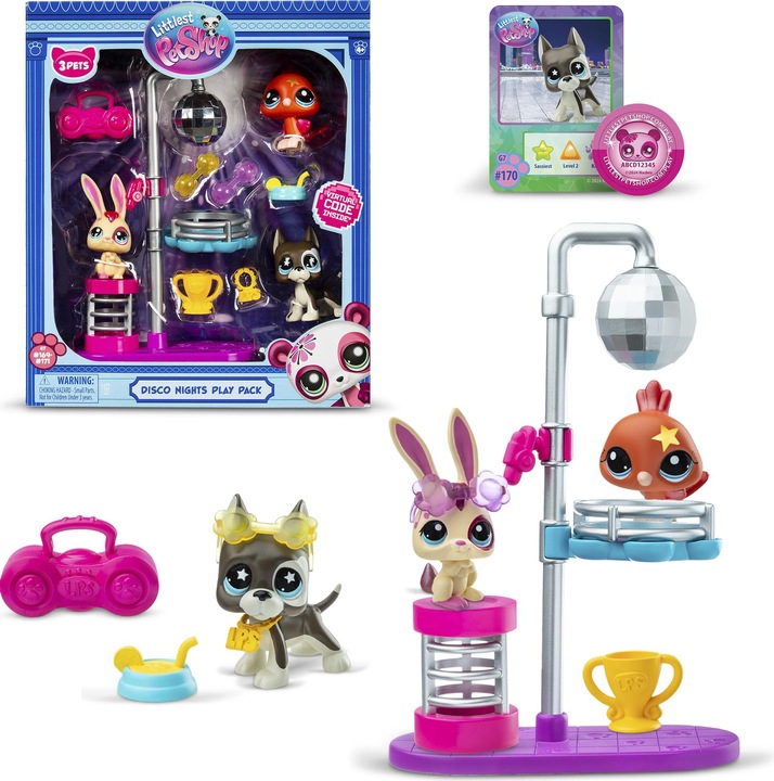 Actual product image Littlest Pet Shop LPS playset Disco Nights