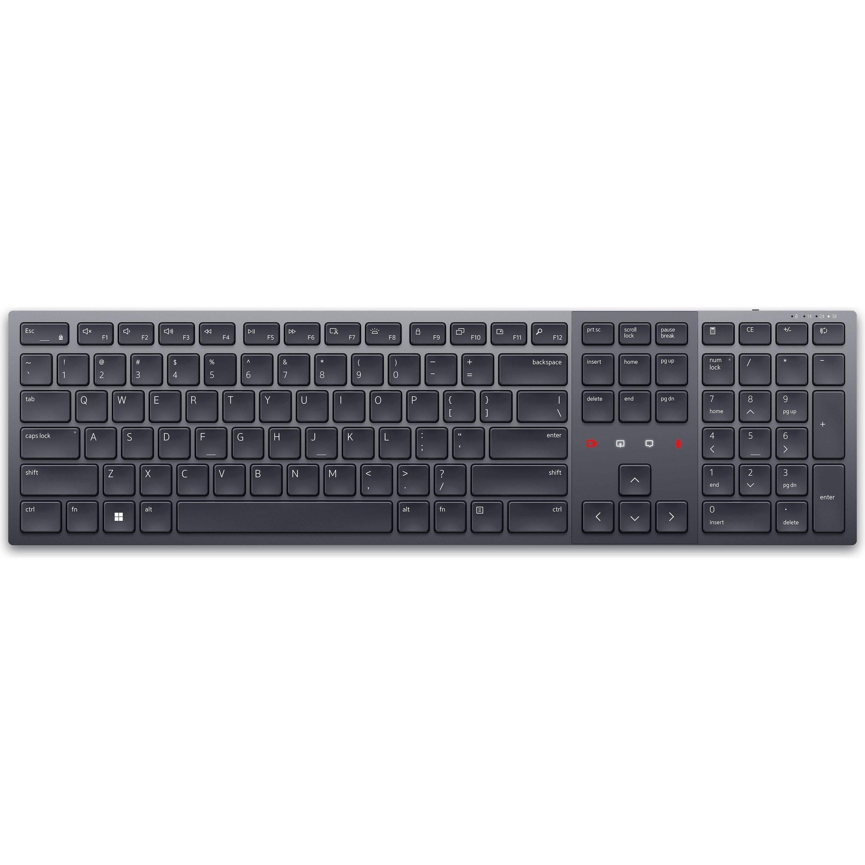 Dell KB900 (DE, Kabellos), Tastatur, Grau