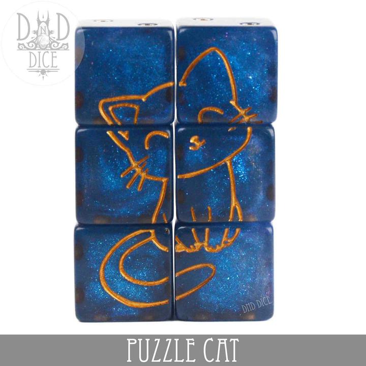 Immagine prodotto DnD Dice Puzzle Cat 6D6 Dice Set
