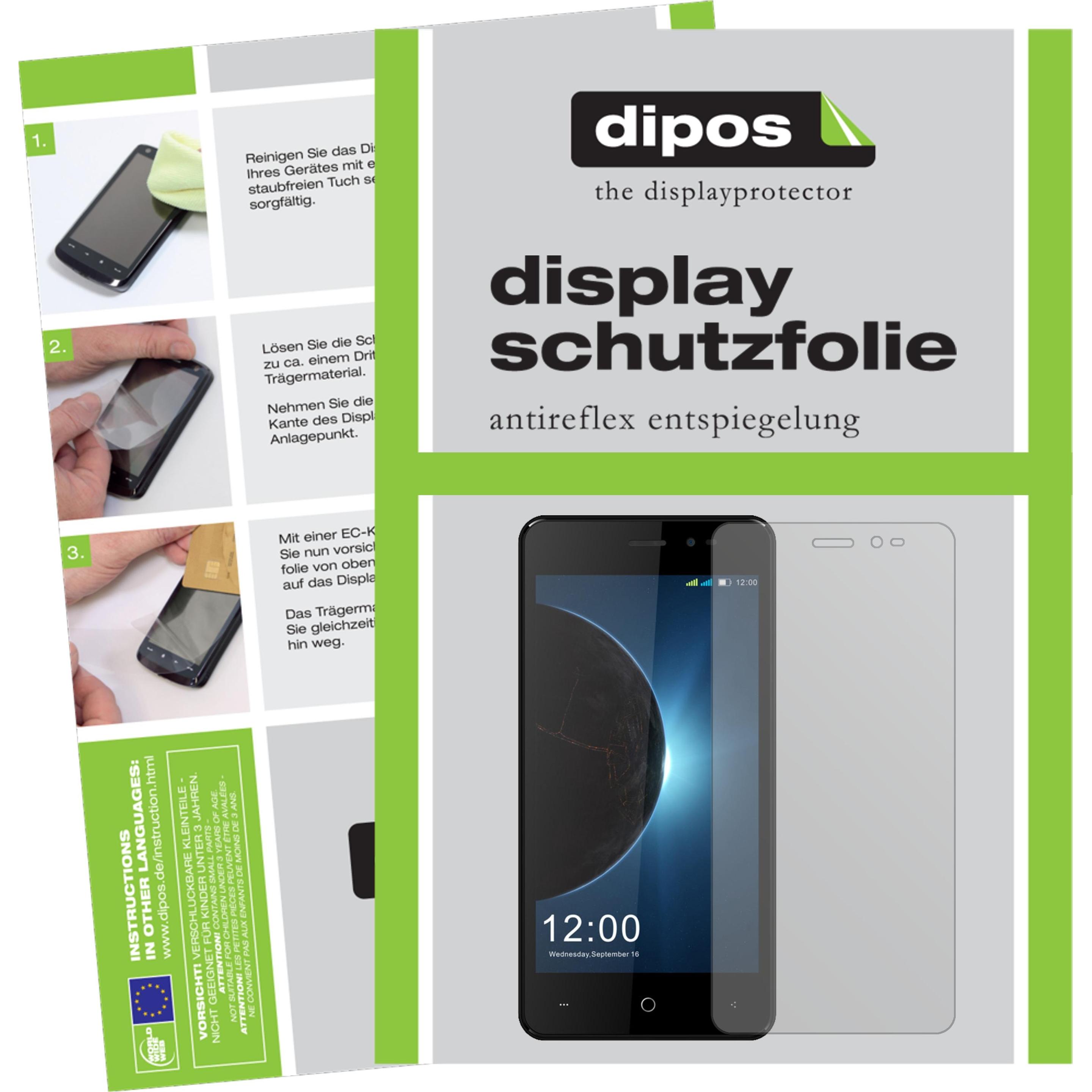 Dipos Displayschutzfolie Antireflex (5 Stück, Leagoo Z6), Smartphone Schutzfolie, Transparent