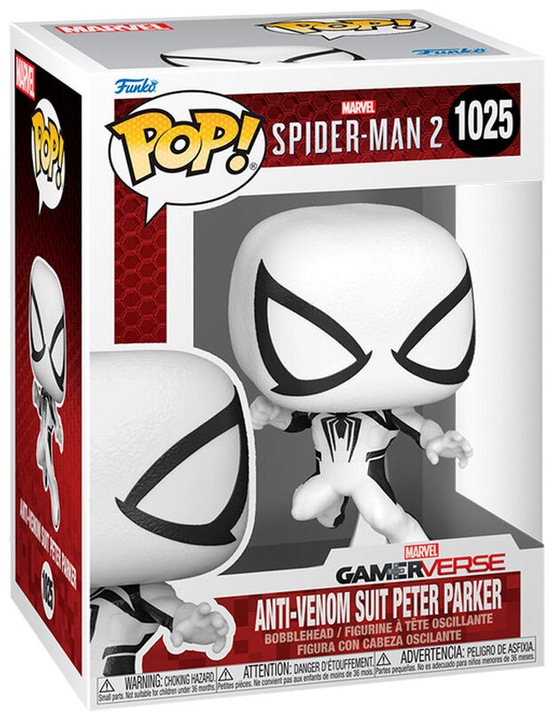 Image du produit Funko Spiderman 2 POP! Games Figurine vinyle Anti-Venom Peter 9 cm