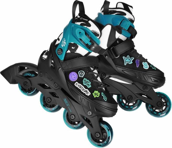 Nils NA2053A ŁYŻWOROLKI VIBE TURKUSOWE ROZM. XS(29-32) EXTREME