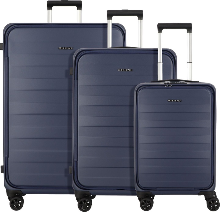 Worldpack 3-teiliges Trolleyset 50/60/70 Seatle, marineblau (114 l, XL (ab 115l))