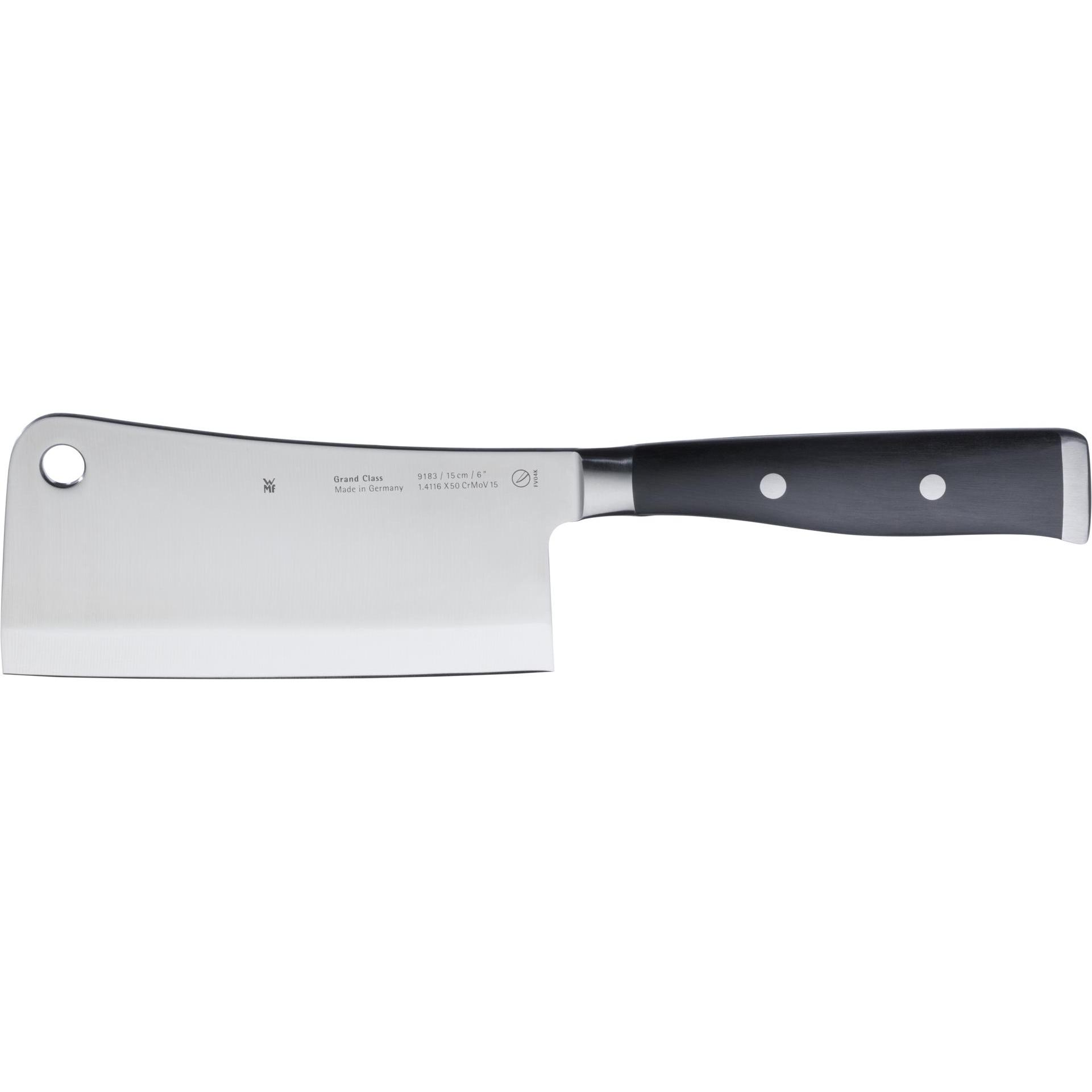 Thumbnail - WMF Chinesisches Hackmesser GRAND CLASS Schwarz/klein gemustert, Küchenmesser, Silber