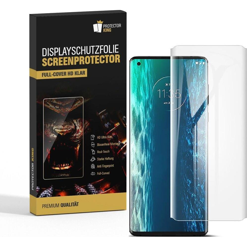 Protectorking 4x Premium Displayschutzfolie 3D KLAR (4 Stück, Motorola Moto Edge), Smartphone Schutzfolie