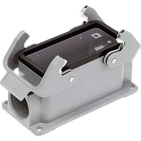 Harting Sockelgehäuse, Elektronikkabel + Stecker, Grau
