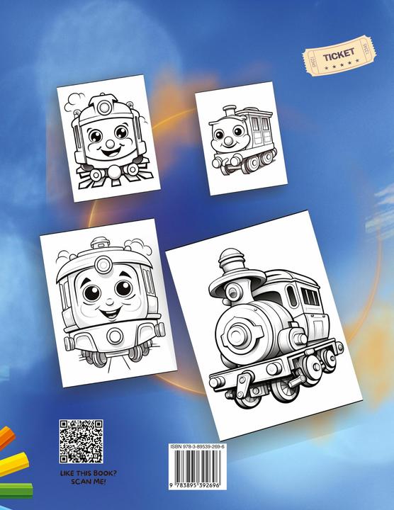 Produktbild Train Colouring book (Deutsch, 2024)