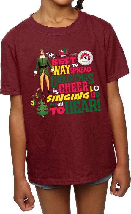 Immagine prodotto Elf Christmas Cheer Maglietta Ragazze (140, 146)