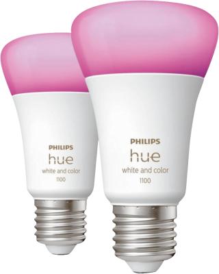 Actual product image Philips Hue White & Color Ambiance BT (E27, 1100 lm, 2 x)