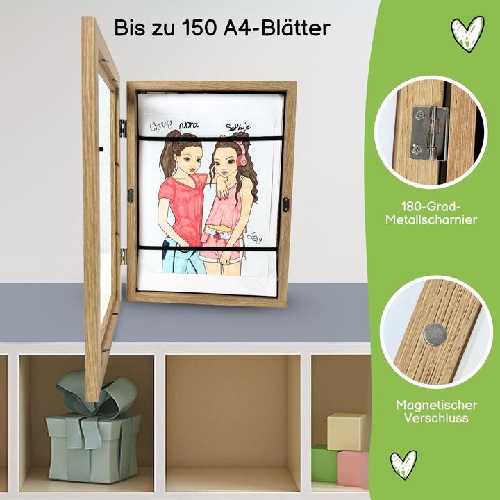 Immagine prodotto Hermex Bilderrahmen Flip Fotorahmen A4 Kunstrahmen Bildhalter Wandrahmen (A4)