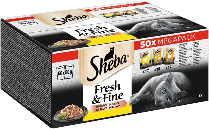 Immagine prodotto Sheba Pollame fresco&fine 50x50g (Adulto, 1 pz., 2500 g)