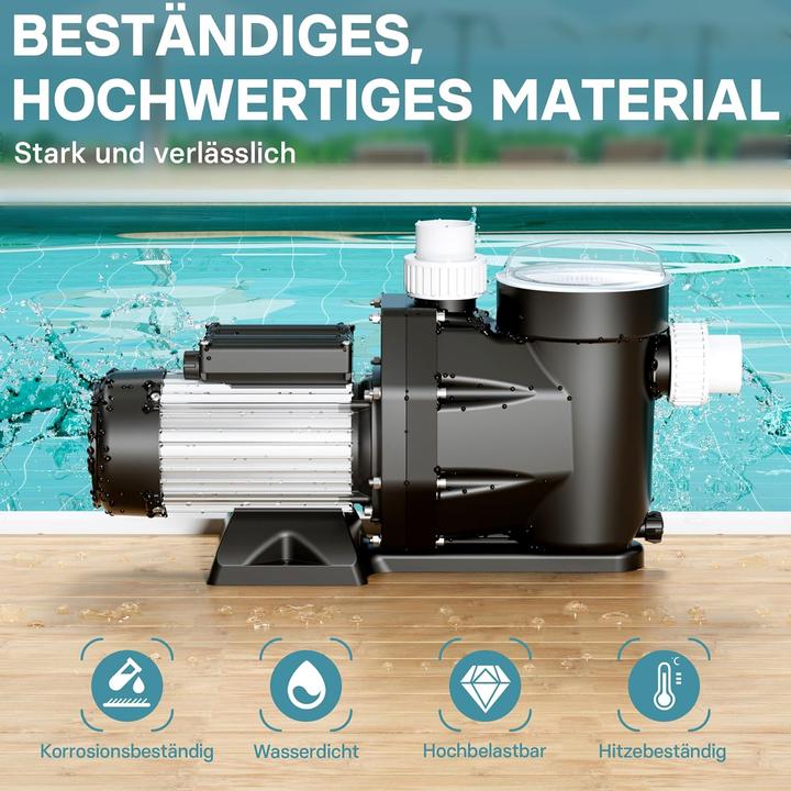 Actual product image Wiltec Pool pump 19200 l/h
