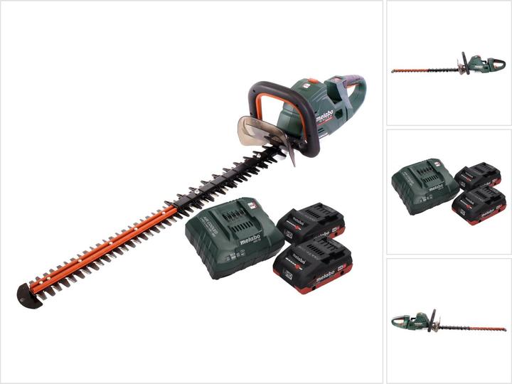 Actual product image Metabo HS 18 LTX BL 75 cordless hedge trimmer 18 V 75 cm brushless + 2x battery 4.0 Ah + charger
