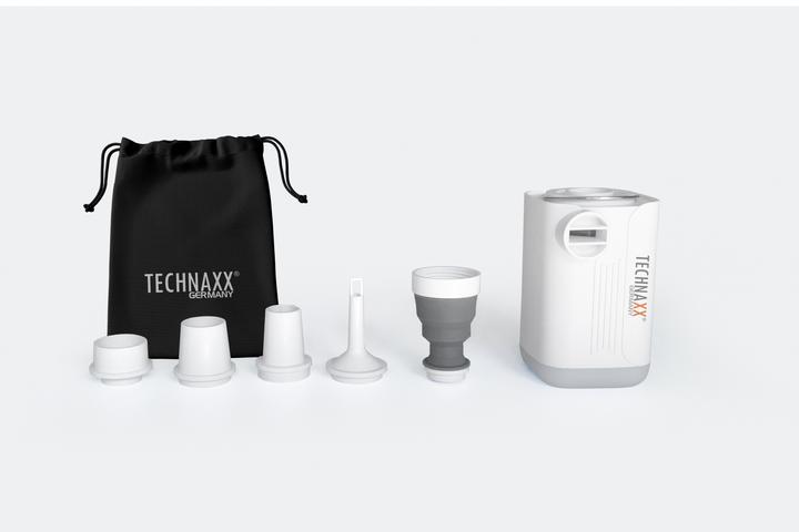 Technaxx Mini-Akku-Luftpumpe mit LED-Lampe